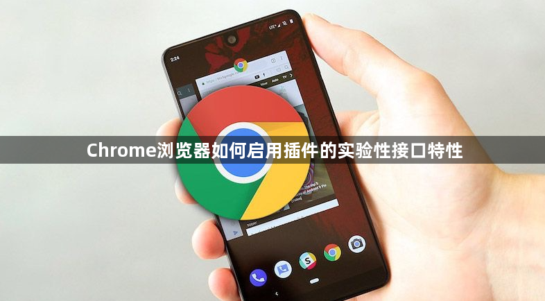 Chrome浏览器如何启用插件的实验性接口特性1