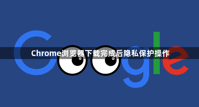 Chrome浏览器下载完成后隐私保护操作1