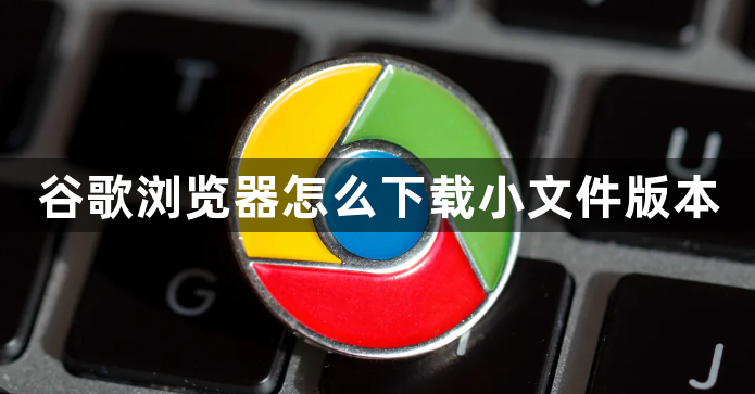 谷歌浏览器怎么下载小文件版本1