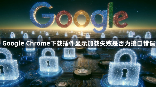 Google Chrome下载插件显示加载失败是否为接口错误1