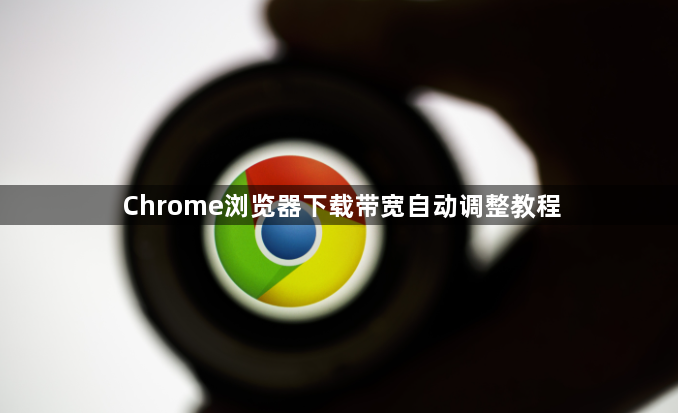 Chrome浏览器下载带宽自动调整教程1