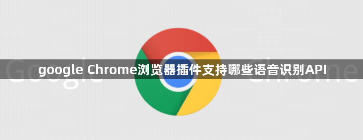 google Chrome浏览器插件支持哪些语音识别API1