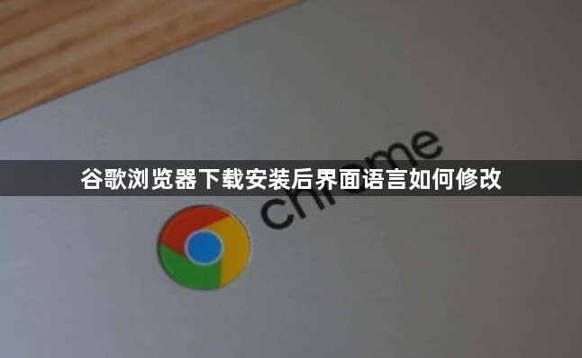 谷歌浏览器下载安装后界面语言如何修改1