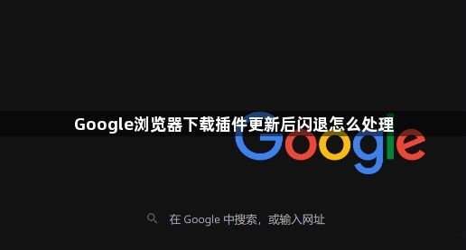 Google浏览器下载插件更新后闪退怎么处理1