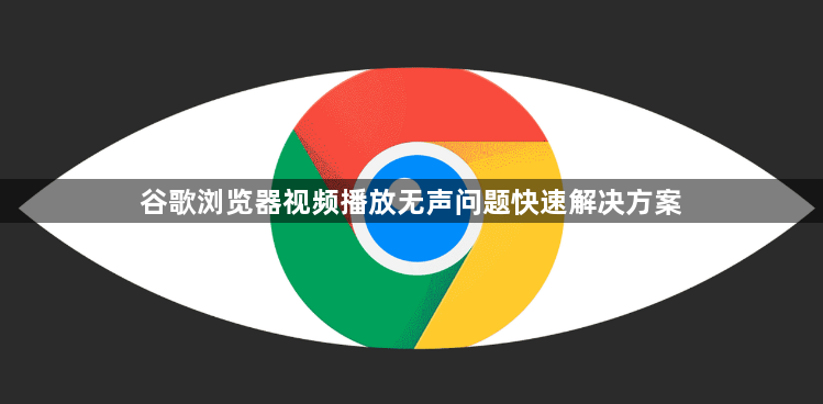 谷歌浏览器视频播放无声问题快速解决方案1