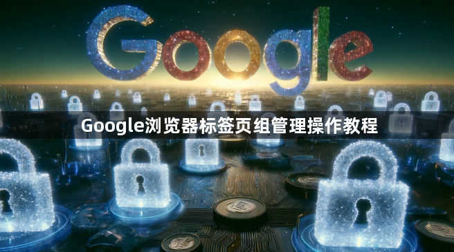 Google浏览器标签页组管理操作教程1