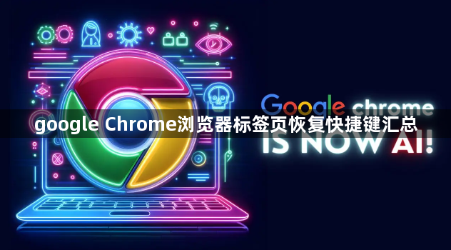 google Chrome浏览器标签页恢复快捷键汇总1