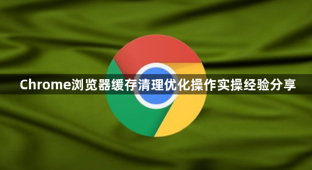 Chrome浏览器缓存清理优化操作实操经验分享1