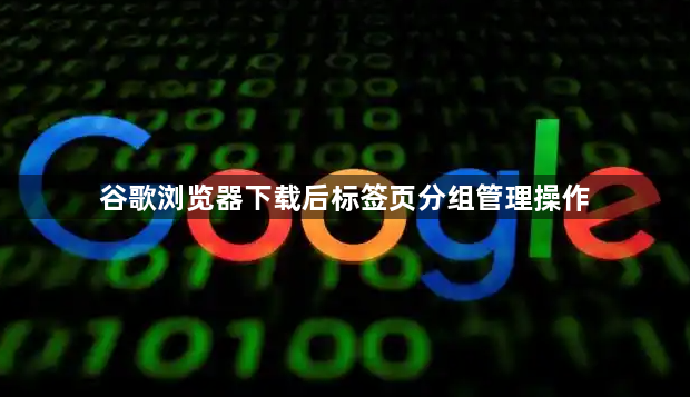 谷歌浏览器下载后标签页分组管理操作1