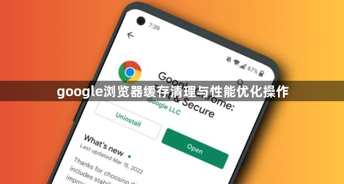 google浏览器缓存清理与性能优化操作1