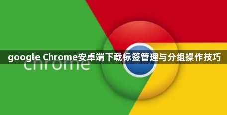 google Chrome安卓端下载标签管理与分组操作技巧1