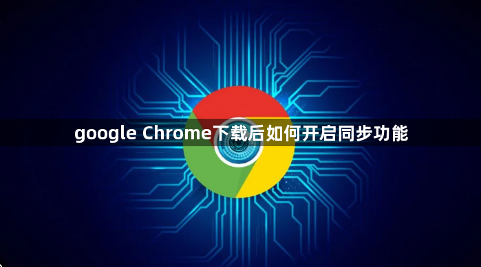 google Chrome下载后如何开启同步功能1