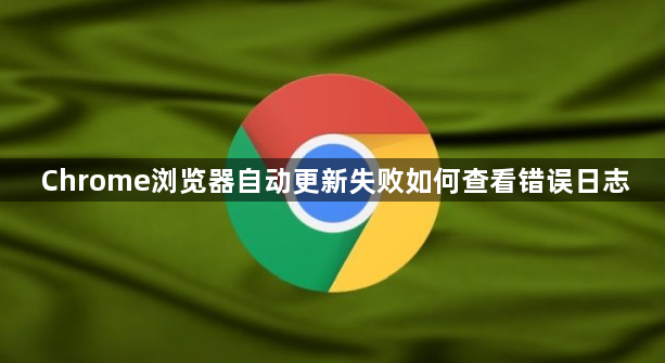 Chrome浏览器自动更新失败如何查看错误日志1