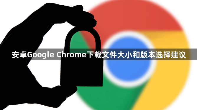 安卓Google Chrome下载文件大小和版本选择建议1