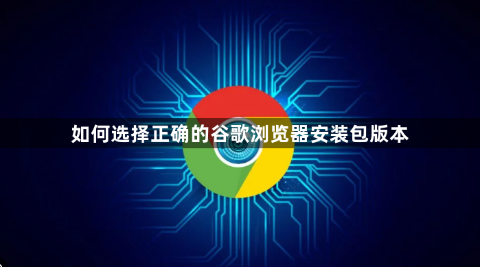 如何选择正确的谷歌浏览器安装包版本1